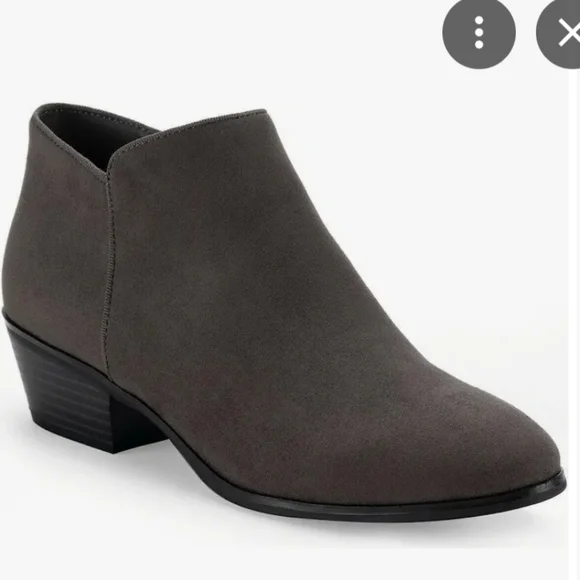 Wileyy Ankle Boots Charcoal -7 WIDE - Picture 1 of 5